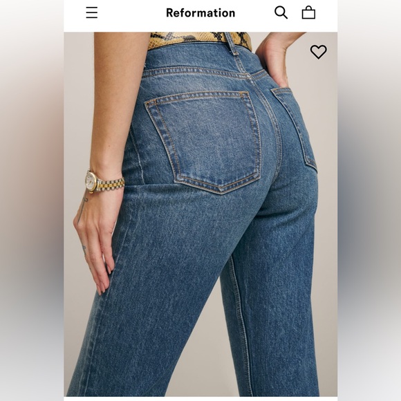 Reformation LIZA ULTRA HIGH RISE STRAIGHT JEANS - Picture 4 of 7